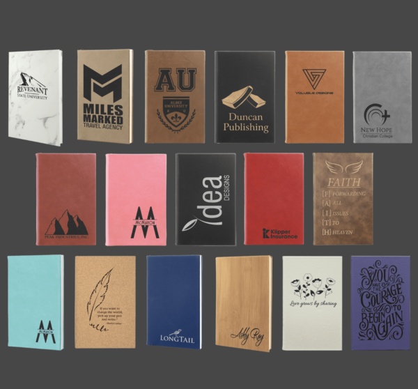 Laserable Leatherette Journal with Lined Notepad - 17 Colors - Image 2